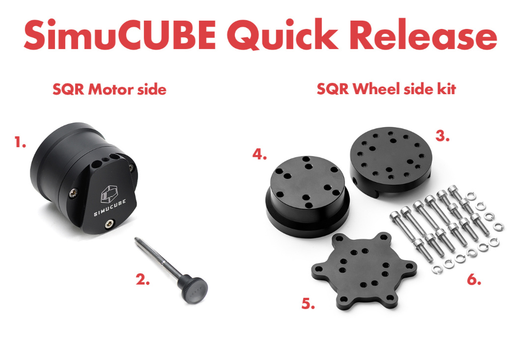Simucube Quick Release Wheel side Kit