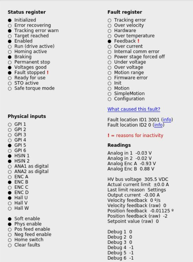 Unexplained Feedback Fault - Projects - Granite Devices Community