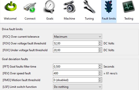 New Fault Limits